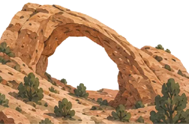 Illustration of the Moab landscape